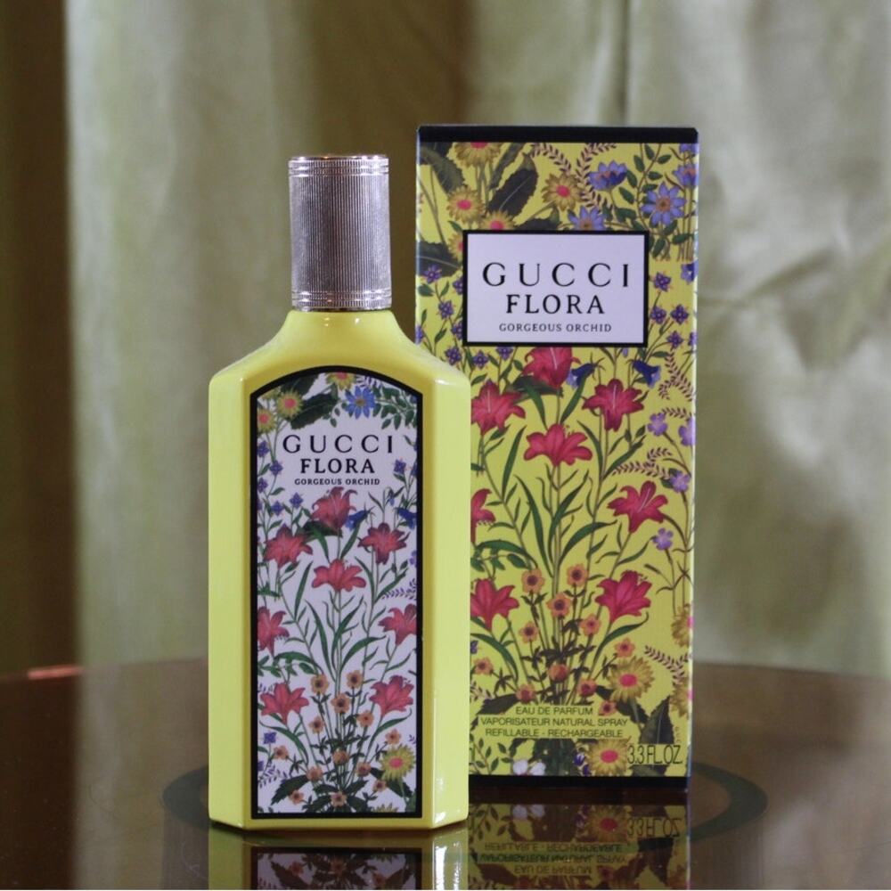Gucci Flora Perfume Limited Edition Gorgeous Orchid 95% full 3.3 oz
